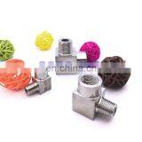 Quick Coupler 3/8'' Male to Female Thread Elbow Right Angle Fittings Stainless Steel 304 L Type Hydraulic Pipe Fittings thumbnail-3