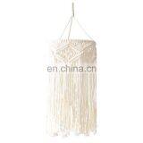2019 New Modern Home Decor Handmade Macrame Hanging 100% Cotton Macrame Lamp Shade thumbnail-3