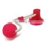 2021 Hot Selling Indestructible Dog Chew Toy Tug War Toy Suction Cup Ball Interactive Toy for Dog