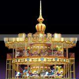 New Design 68 Seats Double Amusement Horse Ride For Sale Price thumbnail-2