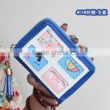 Mixed Colorful Purse Handbang for Women Cartera Billetera Para Dama Design With Cartoon Giraffi thumbnail-3