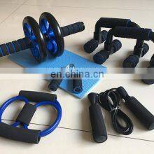 Wholesale Pvc Jump Rope Abs Workout Equipment Rueda Abdominal Ab Roller Wheel Set Grip Push Up Bar thumbnail-5