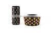 Nordic Modern Black and Gold Point Porcelain Vase Ceramic Vase For Home Decoration thumbnail-4