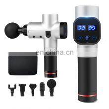 2021 New Arrivals Trending Products 2600mah 24V Professional Facial Massage Gun, Body Personal Therapy Massager With 6 Heads/