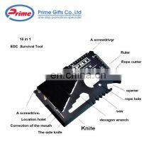 16 in 1 Multifunction EDC Survival Tool Credit Card Knife With Custom Engraved thumbnail-5