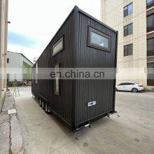 Mini Size Prefab Tiny Houses on Wheels With off Road Caravan Small Sizes thumbnail-5
