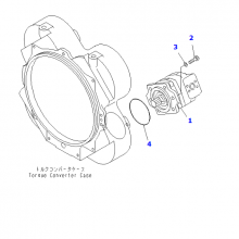 Gear Pump 705-12-38011 705-12-38010 for Komatsu Wheel Loader WA450-2 WA500-1 WA500-3