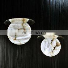 Interior Decorative Dining Room Bedroom Modern Alabaster Chandelier Fancy Lights for Home thumbnail-5