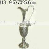Docrative Pewter-plated Metal Flower Vase