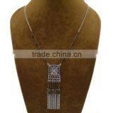 Ethnic Tribal Boho Alloy Beaded Fringe Necklace Long Bohemian Jewelry Women Quality Choice thumbnail-2