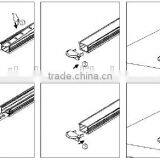 Square Anodized Aluminium Profile for LED Strip Light thumbnail-4