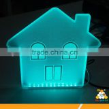 acrylic sheet customized house shaped RGB el panel