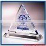 beautiful transparent triangle acrylic paper weight