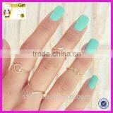 New knuckle midi ring holiday party ring for women or girls classics design with gold plated