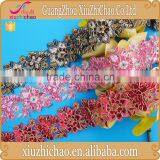 T0447-1 Fashion Design Embroidery Sequins Border Lace Trimming for Wedding Dress thumbnail-6