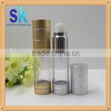 15.30.50ml airless pump bottle free plastic cosmetic bottles for sale