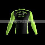 Polyester Spandex Long Sleeves Bomb Squad Compression Shirt / Rash Guard with Names & Numbers