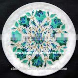 White Marble Inlaid Plate