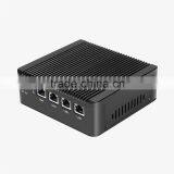 Firewall J1900 4 Lan Ports Motherboard Mini pc 12v Vesa Mount Black Case for Supermarkets thumbnail-3