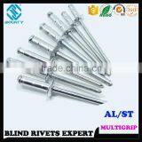HIGH QUALITY FACTORY DOME HEAD ALUMINUM MULTIGRIP POP RIVETS thumbnail-3