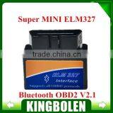 Latest Version V2.1 Super Mini ELM327 Bluetooth OBD2 Scanner ELM 327 Bluetooth For Multi-brands CAN-BUS Supports All OBD2 Model thumbnail-1
