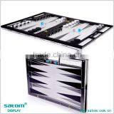 Classic Lucite Backgammon Board Game Set Pieces & Dice Turkish Design thumbnail-4