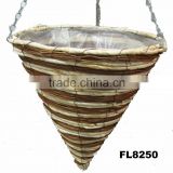14 inch plant fiber cone hanging basket wholesale