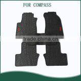 Custom Fit Black PVC Car Floor Mats Set For JEEP COMPASS