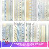 Hot New Product Gold Leaf Metallic Tattoo Sticker