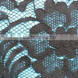 Black Flowers Cotton Nylon Lace Fabric Embroidery African Voile Lace Cord Lace Fabric thumbnail-5