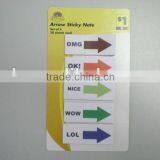 Hot sale arrow sticky note with 20 sheets