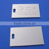 Gold Plating Engraved Metal Plates With Webbing Hanging Hole thumbnail-1