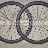 Cheap carbon wheels, 50*23mm carbon clincher wheels, road bicycle clincher wheels made in China