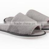100% Cotton Open Toe Hotel Indoor Slippers 11*29CM,Bathroom Slipper thumbnail-1