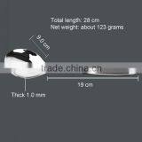 Black Plastic Handle Cooking Stainless Steel Long Spoon