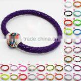 Ebay Leather Wristband Cuff Rhinestone Buckle Bracelet Wholesale thumbnail-2