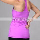 Wholesale Ladies Authentic Sportswear Outside Fitness Wear Yoga Wear Running Tank Top thumbnail-1