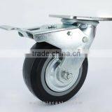 High Quality Swivel PU Caster With Total Brake Heavy Duty PU Caster thumbnail-1