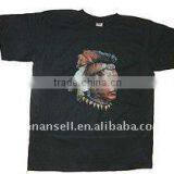 DTG Flatbed Printer With White Ink to Print Black T-shirt