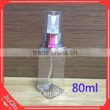 60ML,80ML 100ml 120ml Clear Square PETG Mist Pump Cosmetic Bottles thumbnail-4