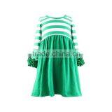 Wholesale Baby Clothes Hot Pink White Girls Ruffle Dress Triple Icing Sleeves Dresses Children Frocks Designs Infant Baby Dress thumbnail-4