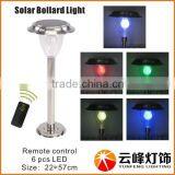 Hight LUMEN Stainless Steel LED Solar Deck Light Solar Post Top Light With Remote Controller Solar Light thumbnail-6