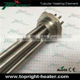 3phases 240v 1.5 NPSM thread stainless steel tubular heater fast heating element with flange