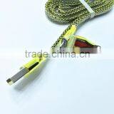 Hot Sale TPE Jacket 2in1 Usb Cable Charging Line for Iphone Android thumbnail-2