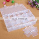 27.6X16.5X5.6cm In Stock Rectangle Useful 15 Grid Plastic Adjustable Jewelry Organizer Box Storage Container Case thumbnail-2