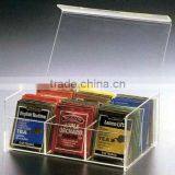 Square Transparent Acrylic Tea Bag Holder Box