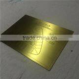 Gold Plating Custom Made Signboard Electrical Safety Sign Made of Metal thumbnail-2
