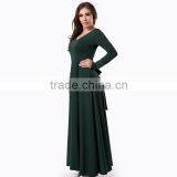 Hot Selling New Design Long Maxi Dress Long Sleeve One-piece Dress thumbnail-1