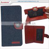 Denim Stand pu Leather Phone Case Card Slots for Alcatel Flash 3 2 One Touch Pop Star 3 5 Fierce xl Pixi 3 (4.5)