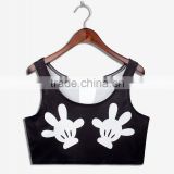 Latest Tops Designs Girls Palm Print Vest N7-24